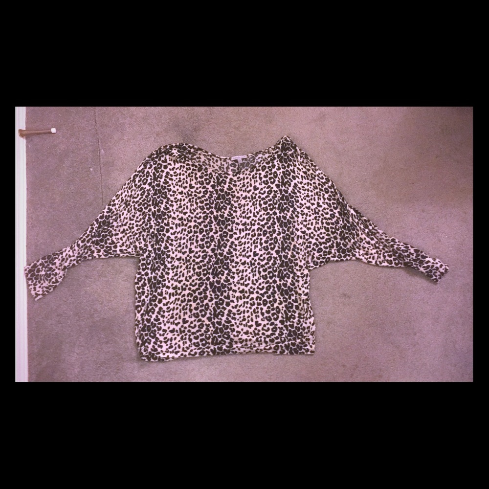 Black and white print blouse